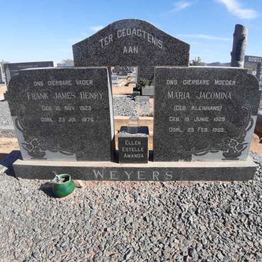 WEYERS Frank James Henry 1923-1976 &amp; Maria Jacomina KLEINHANS 1928-1969