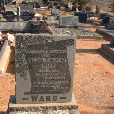 WARD Helena Christina née MEYER 1875-1961