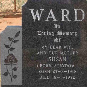 WARD Susan nee STRYDOM 1918-1972