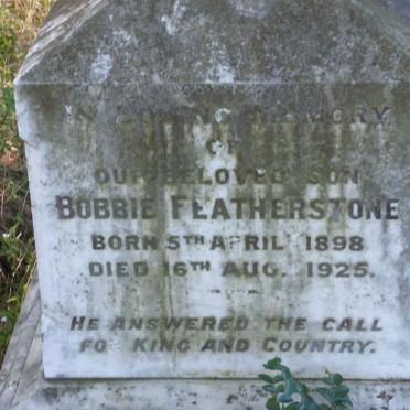 FEATHERSTONE Bobbie 1898-1925