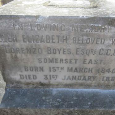 BOYES Ellen Elizabeth 1840-1881