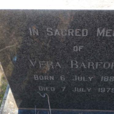 BARFORD Vera 1889-1975