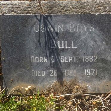 BULL Oswin Boys 1882-1971 &amp; Helen Elizabeth HOFMEYR 1880-1964