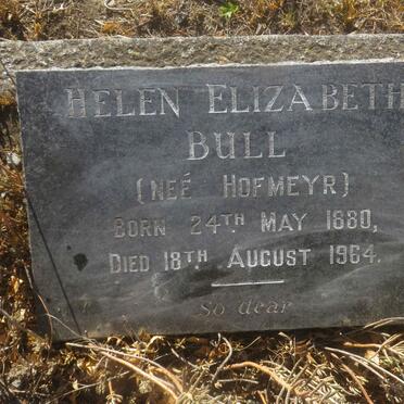 BULL Oswin Boys 1882-1971 &amp; Helen Elizabeth HOFMEYR 1880-1964