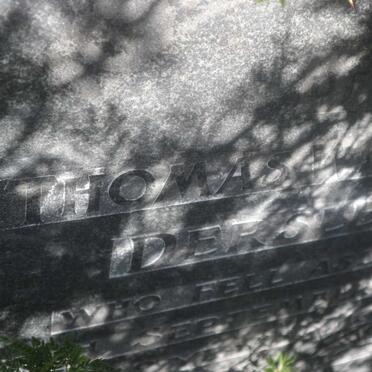 DERSLEY Thomas William -19??