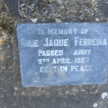 FERREIRA Rikie Jaque -1957
