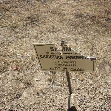 SAMMY Christian Frederick 1932-1987