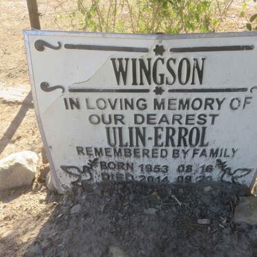 WINGSON Ulin-Errol 1953-2014