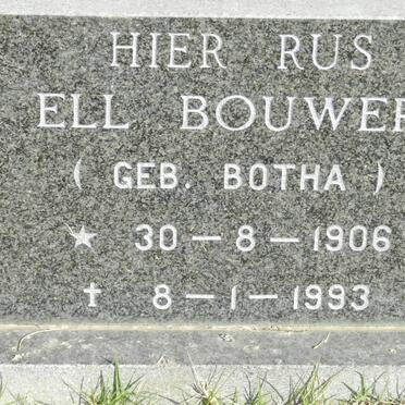 BOUWER Ell nee BOTHA 1906-1993