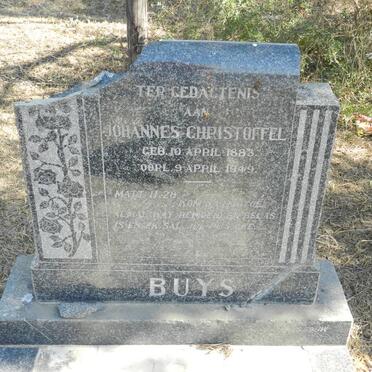 BUYS Johannes Christoffel 1883-1949