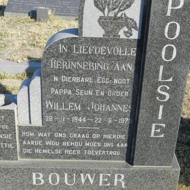 BOUWER Willem Johannes 1944-1975