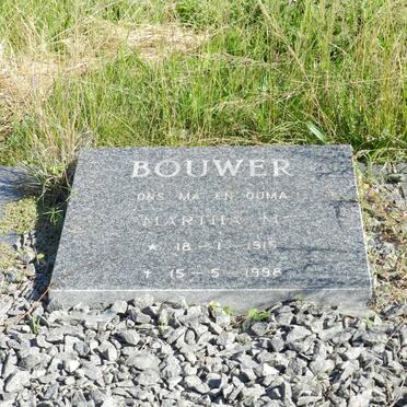 BOUWER Martha M. 1915-1998