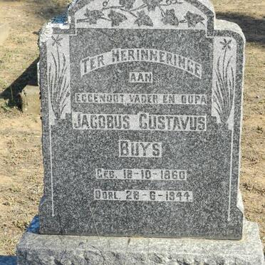 BUYS Jacobus Gustavus 1860-1944