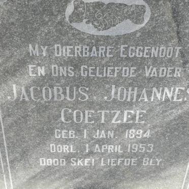 COETZEE Jacobus Johannes 1894-1953