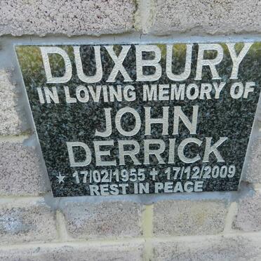 DUXBURY John Derrick 1955-2009