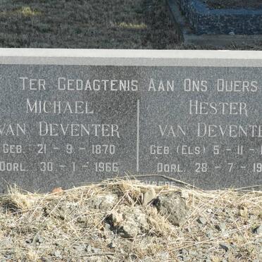 DEVENTER Michael, van 1870-1966 &amp; Hester ELS 1894-1959