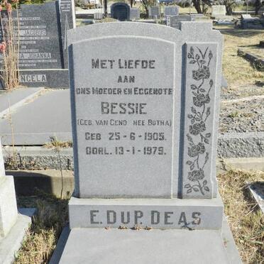 DEAS E. du P.  previously BOTHA  nee VAN GEND 1905-1979