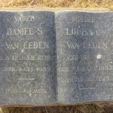 EEDEN Daniel S., van 1879-1939 &amp; Louisa C. VORSTER 1883-1918
