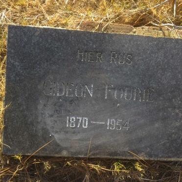 FOURIE Gideon 1870-1954