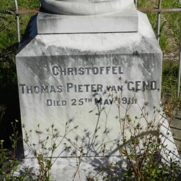 GEND Christoffel Thomas Pieter, van -1911