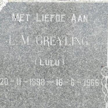 GREYLING L.M. 1898-1966