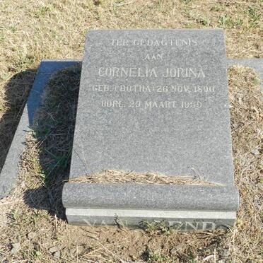 GEND Cornelia Jorina, van nee BOTHA 1890-1959