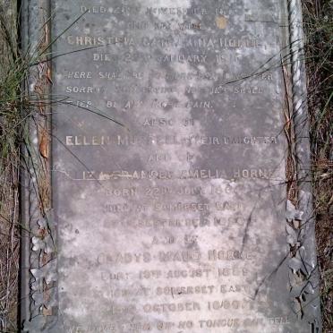 HORNE Henry -1885 and Christina Catharina -1911