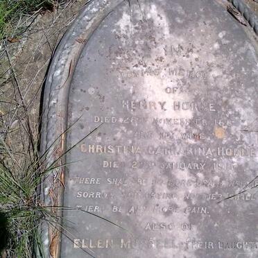HORNE Henry -1885 and Christina Catharina -1911