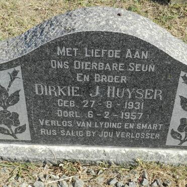 HUYSER Dirkie J. 1931-1957