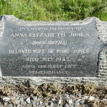 JONES Anna Elizabeth nee BOTHA -1945