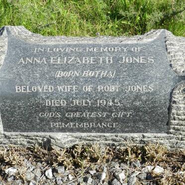 JONES Anna Elizabeth nee BOTHA -1945