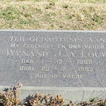 LOUW Wynand J.A. 1909-1952