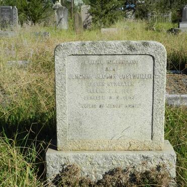 OOSTHUIZEN Johanna Jacoba nee VAN STRAATEN 1862-1943