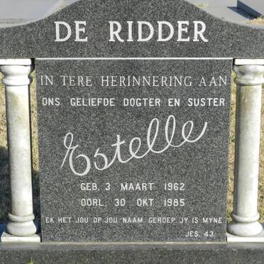 RIDDER Estelle, de 1962-1985