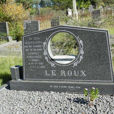 ROUX Gabriel Johannes, le 1938-1995