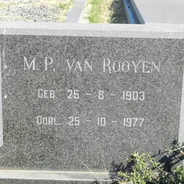 ROOYEN M.P., van 1903-1977