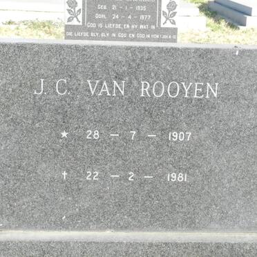 ROOYEN J.C., van 1907-1981