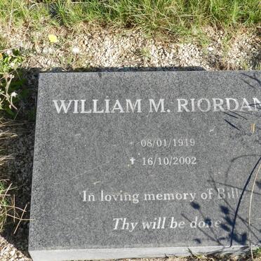 RIORDAN William M. 1919-2002
