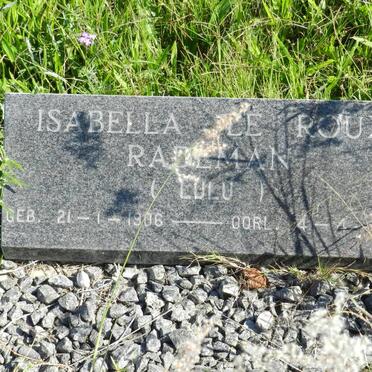 RADEMAN Isabella le Roux 1906-1988
