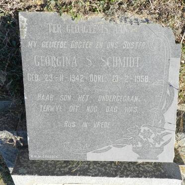 SCHMIDT Georgina S. 1942-1958