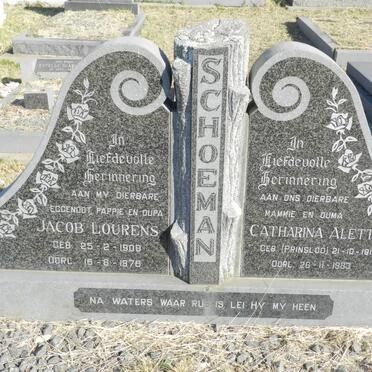 SCHOEMAN Jacob Lourens 1908-1978 &amp; Catharina Aletta PRINSLOO 1912-1983