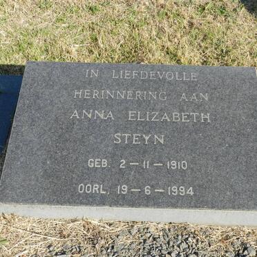 STEYN Anna Elizabeth 1910-1994