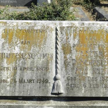 SCHOEMAN Johannes C. 1869-1949 &amp; Hester C.D. NEL 1874-1927