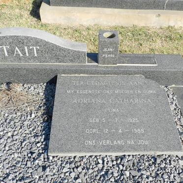 TAIT Adriana Catharina 1925-1989