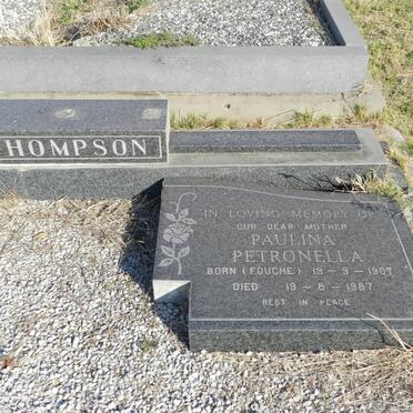 THOMPSON Paulina Petronella nee FOUCHE 1907-1987