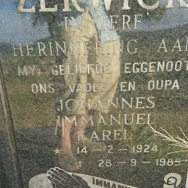 ZERWICK Johannes Immanuel Karel 1924-1985