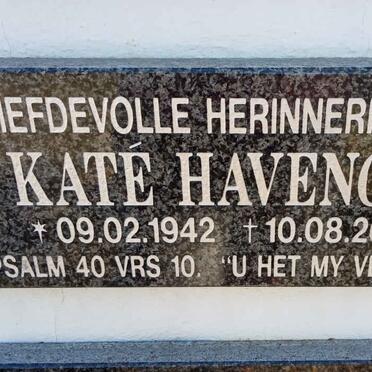 HAVENGA Kate 1942-2011