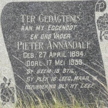 ANNANDALE Pieter 1894-1959