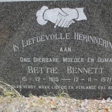 BENNETT Bettie 1910-1971