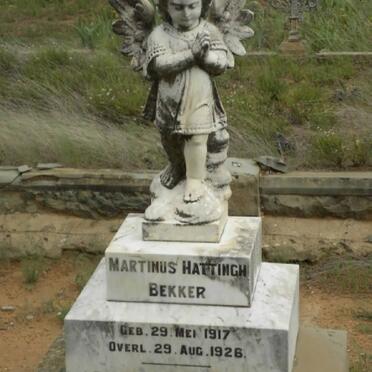 BEKKER Marthinus Hattingh 1917-1926